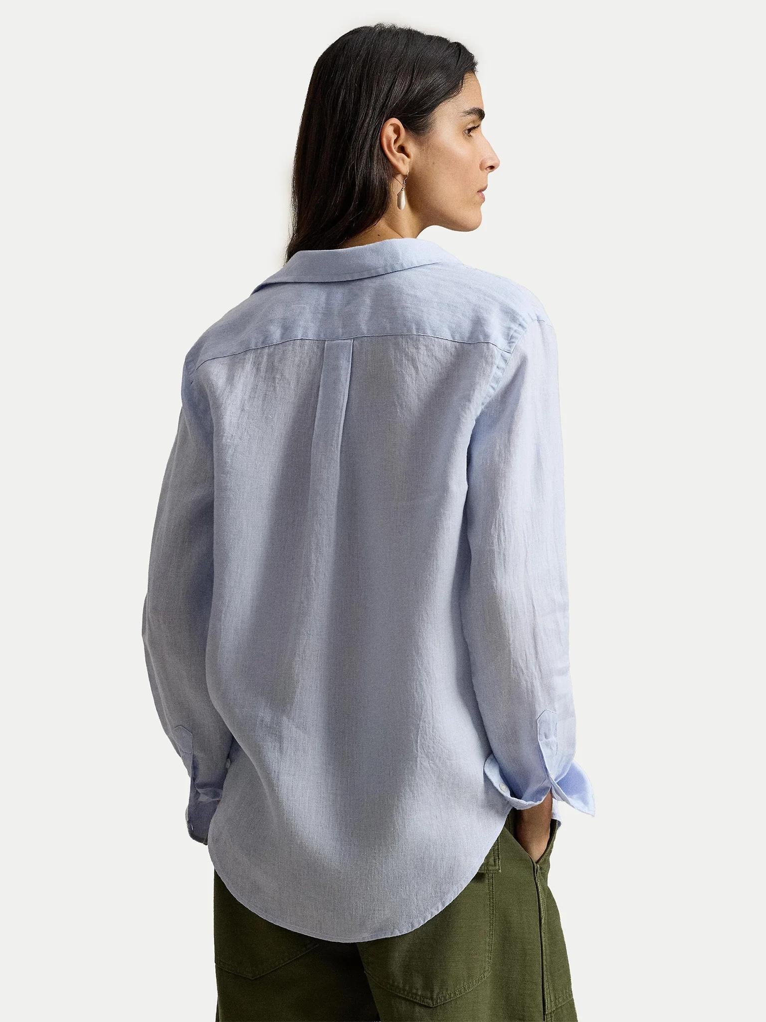 Camicia donna Polo Ralph Lauren realizzata in lino 211970730 503 RALPH LAUREN 
