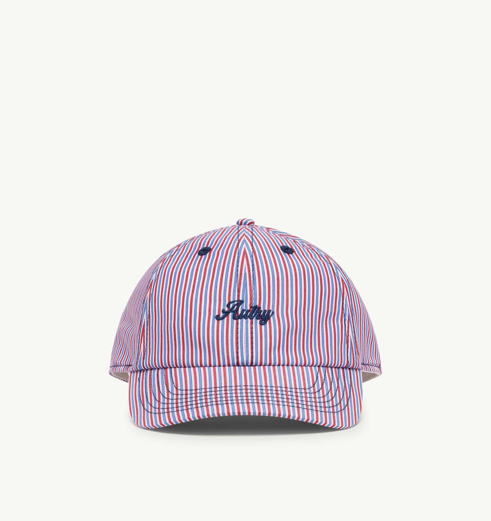 CAPPELLO BASEBALL IN COTONE A RIGHE UNISEX<BR/> ACPU 075T AUTRY ACTION SHOES 