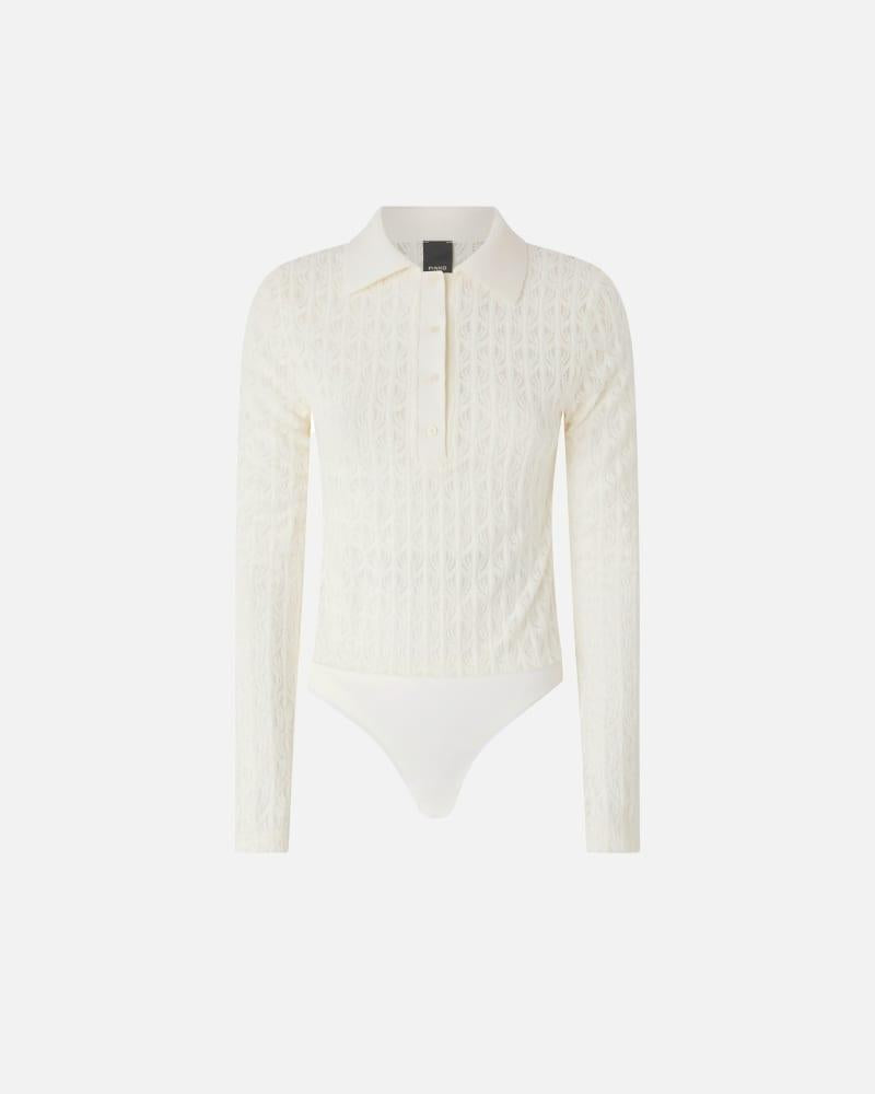 yoana Maglia body in pizzo 105977A2YI Z06 PINKO 