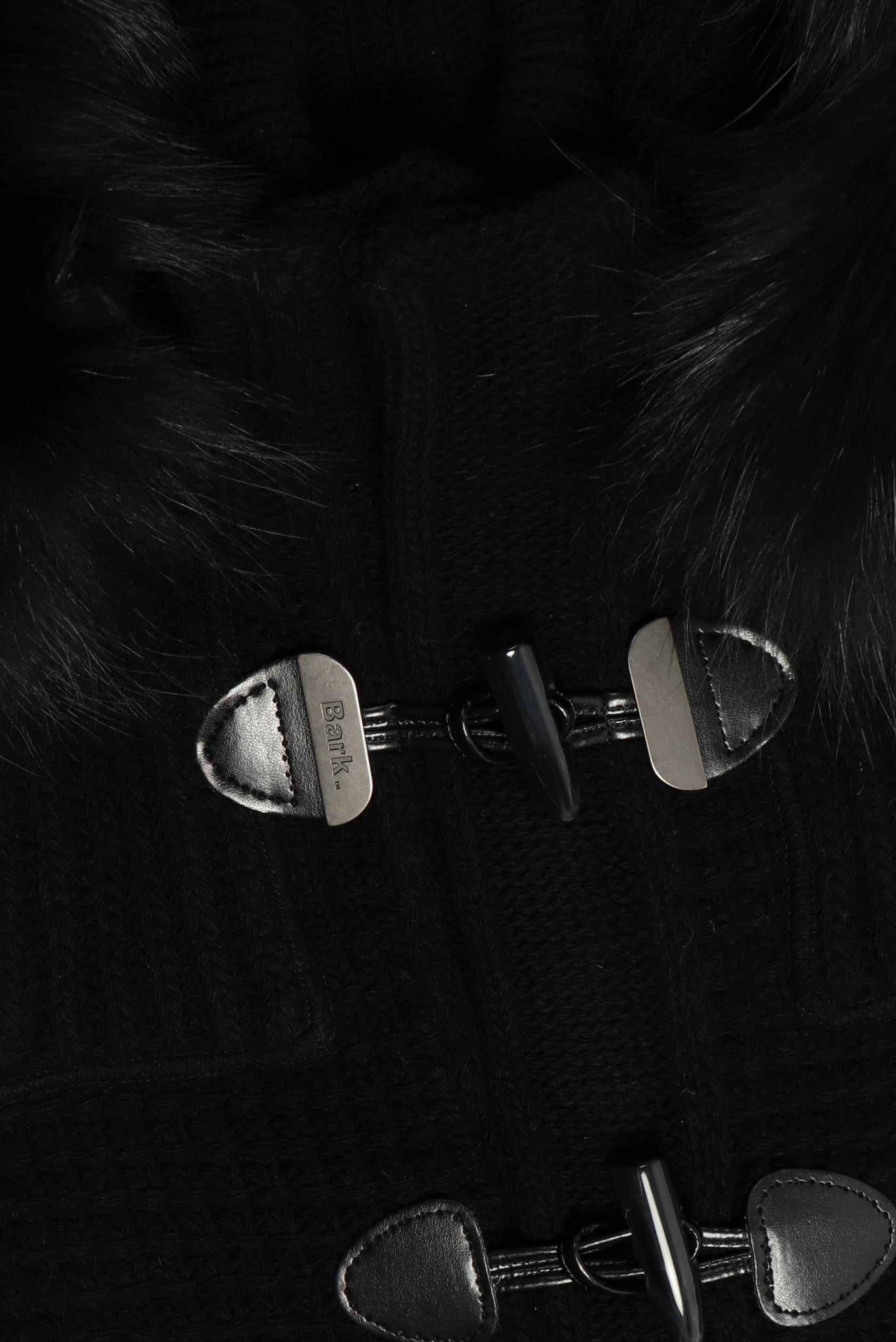 GIUBBOTTO UOMO BARK SHORT DUFFLE COAT W/MOURMASKY NERO 53B8001/C BLACK BARK 