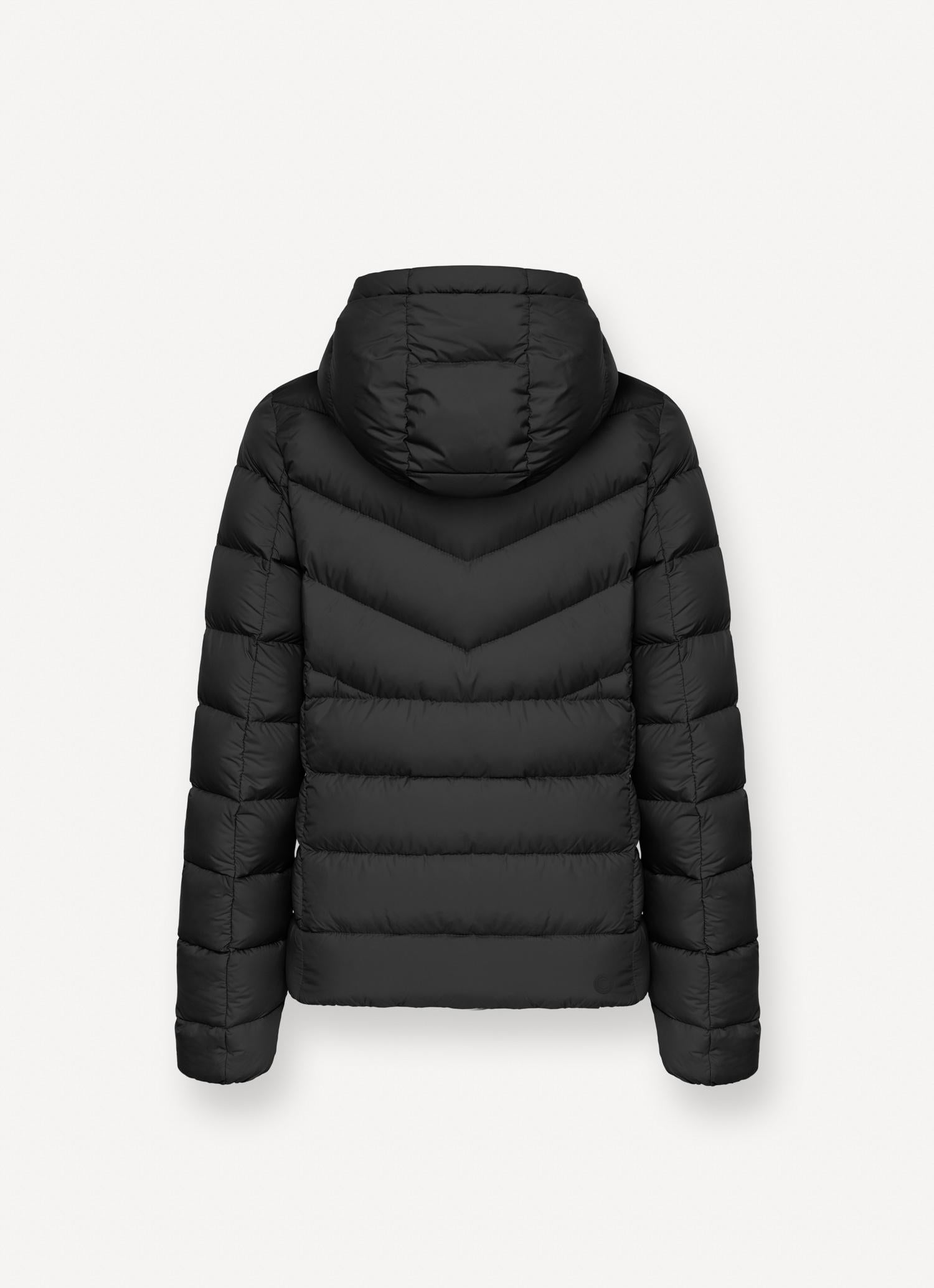 Women's padded down jacket with hood