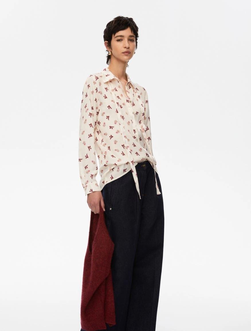 Camicia fantasia in viscosa KAPOK 009 IBLUES 