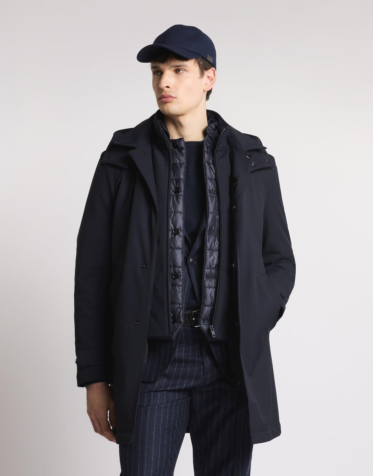 Morning Coat Travel in Jersey Stretch<BR/> NAM6151037JXRF U807 FAY 