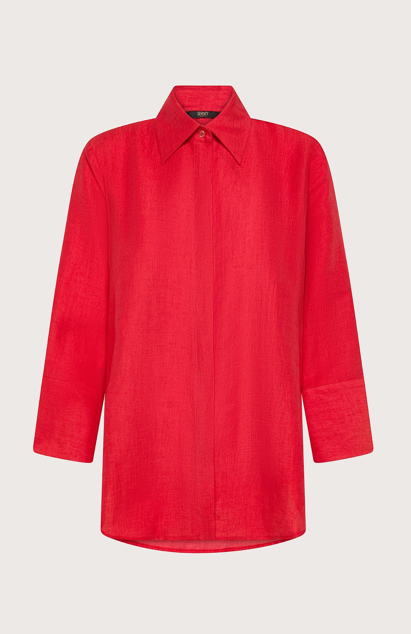 Camicia donna in misto lino