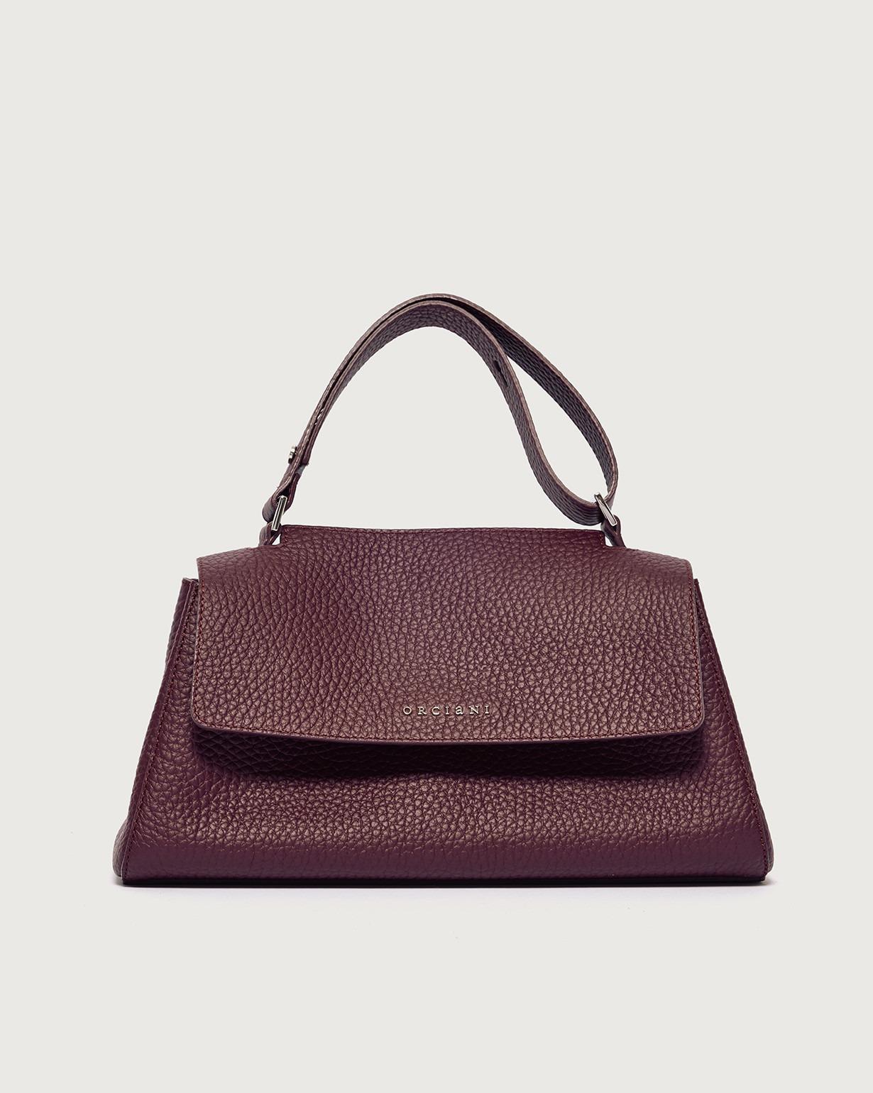 Borsa Sveva Longuette Soft in pelle con tracolla<BR/> B02159SOF CHIANTI ORCIANI 