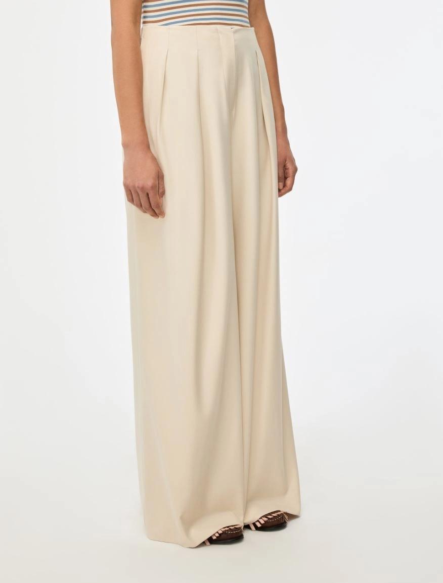 PANTALONI A PALAZZO<BR/>Avorio IBLMELODIA 002 IBLUES 