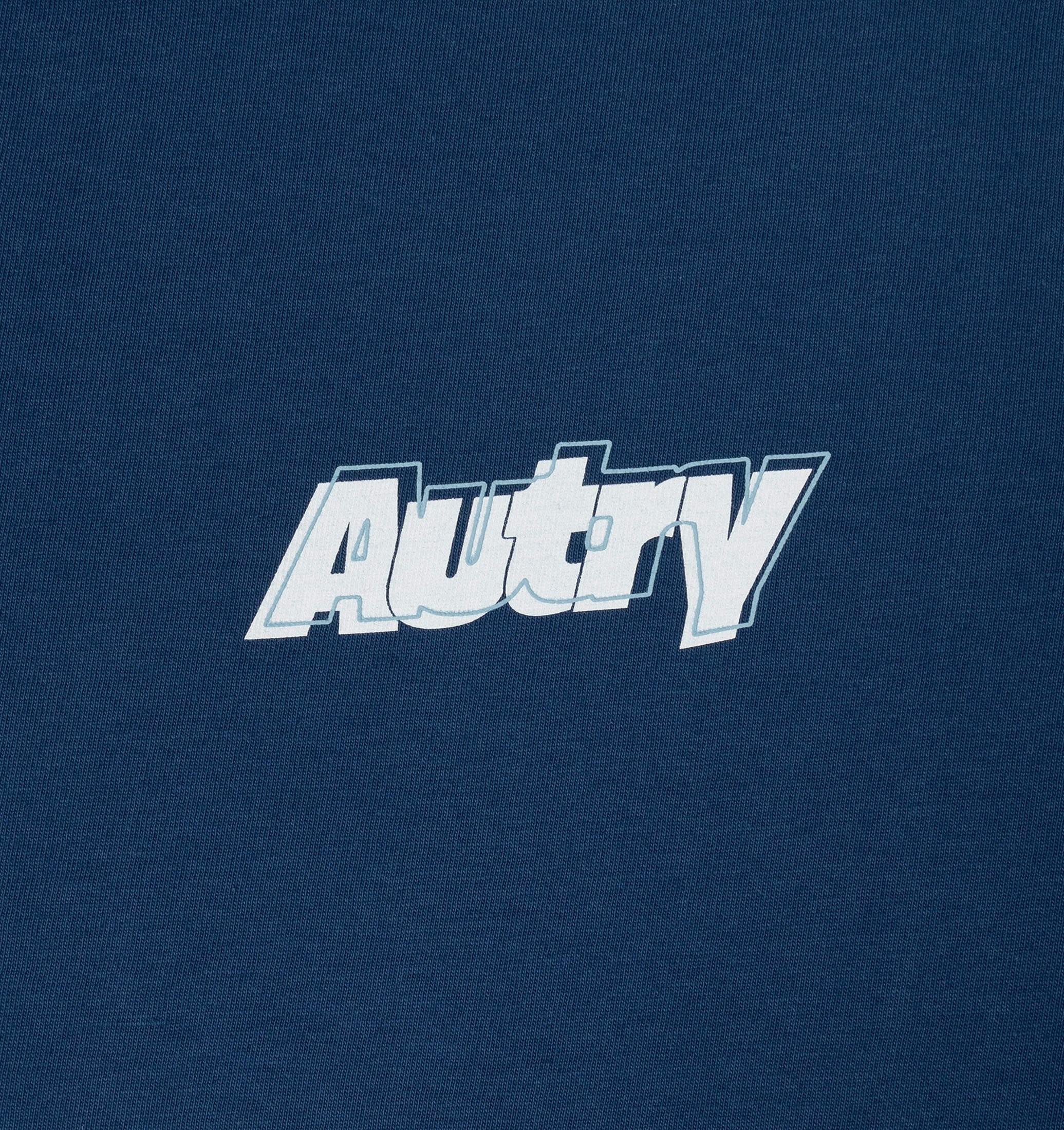 T-SHIRT IN COTONE CON DOPPIO LOGO UOMO<BR/> TSPM 045R AUTRY ACTION SHOES 