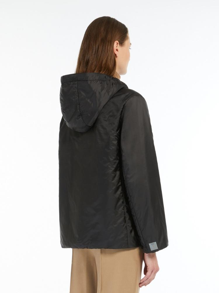 Giacca imbottita con cappuccio in tela antigoccia GREENH 009 MAX MARA THE CUBE 
