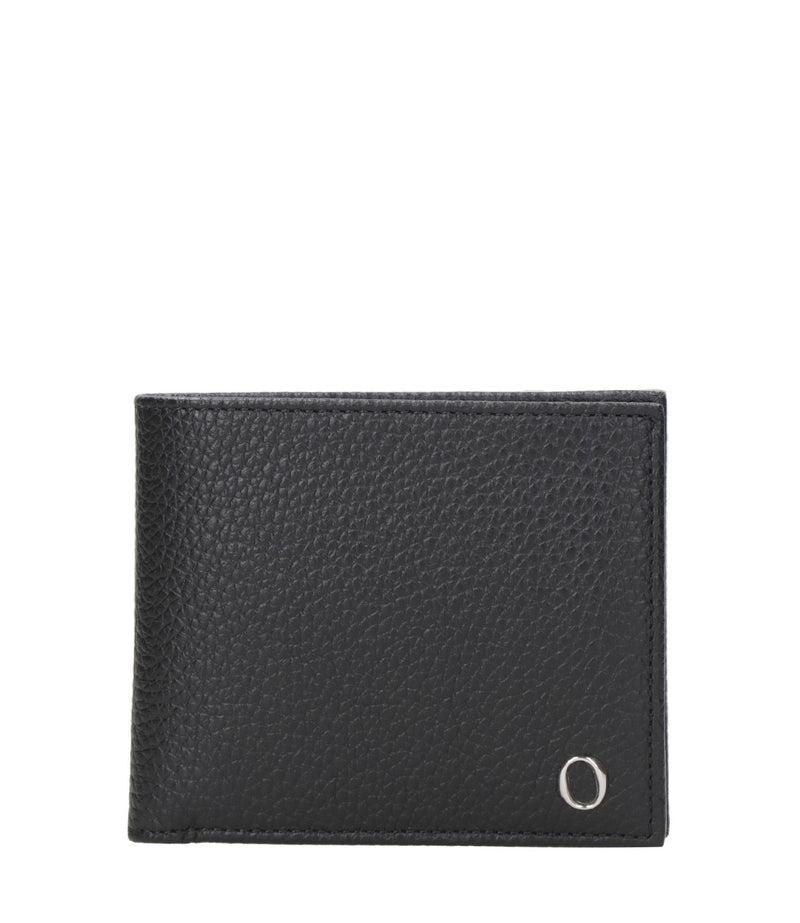 Portafoglio Soft in pelle con portamonete<BR/> SU0114 NERO ORCIANI 