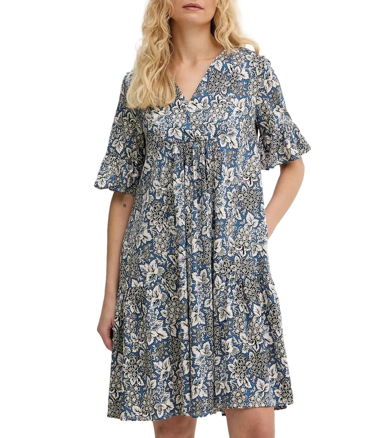 Abito in jersey di cotone stampato WKDFUOCO 001 WEEKEND 