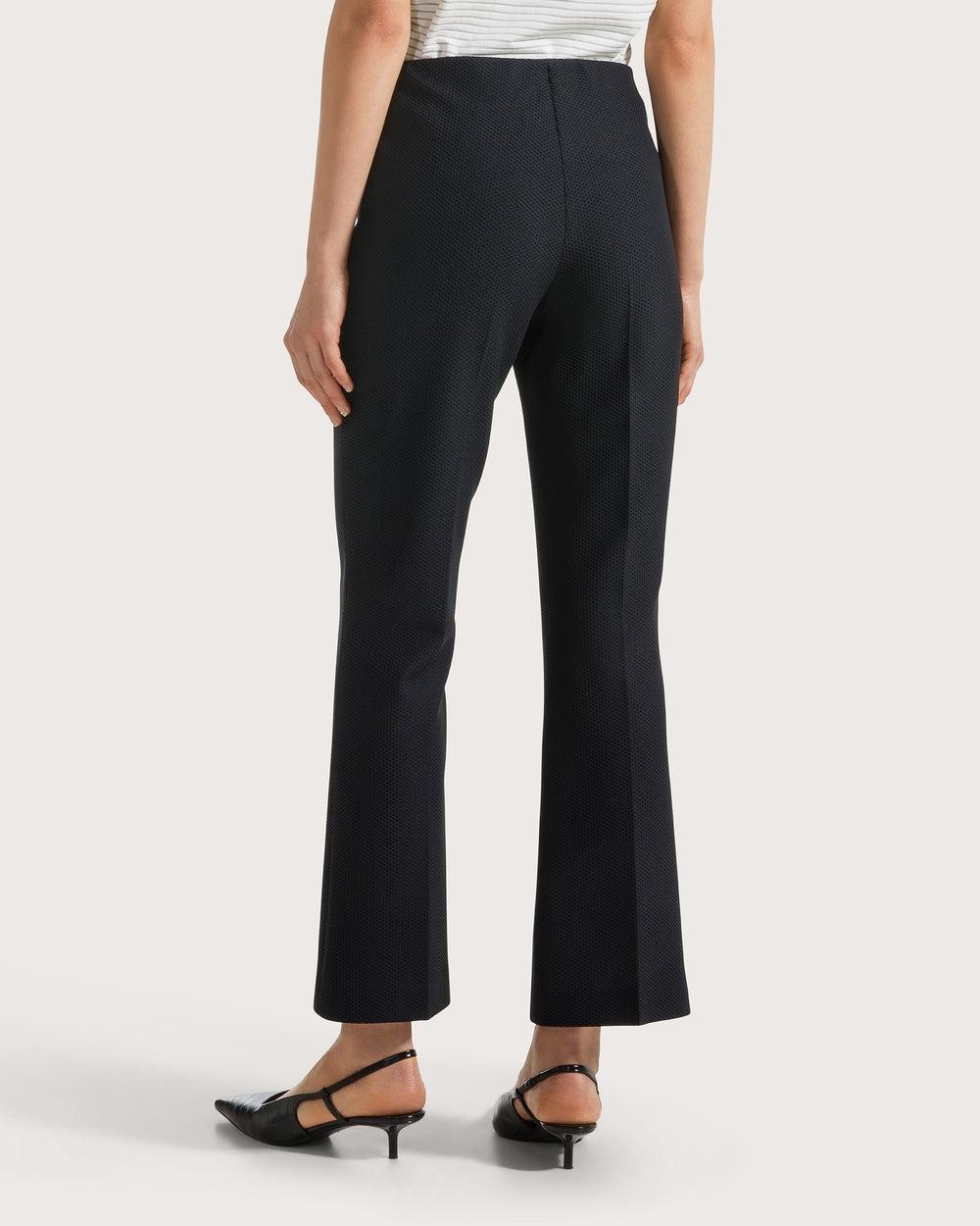 Pantalone slim fit alla caviglia elasticato in tessuto tecnico bistretch nido d'ape<BR/> PT1305500021 999 SEVENTY 