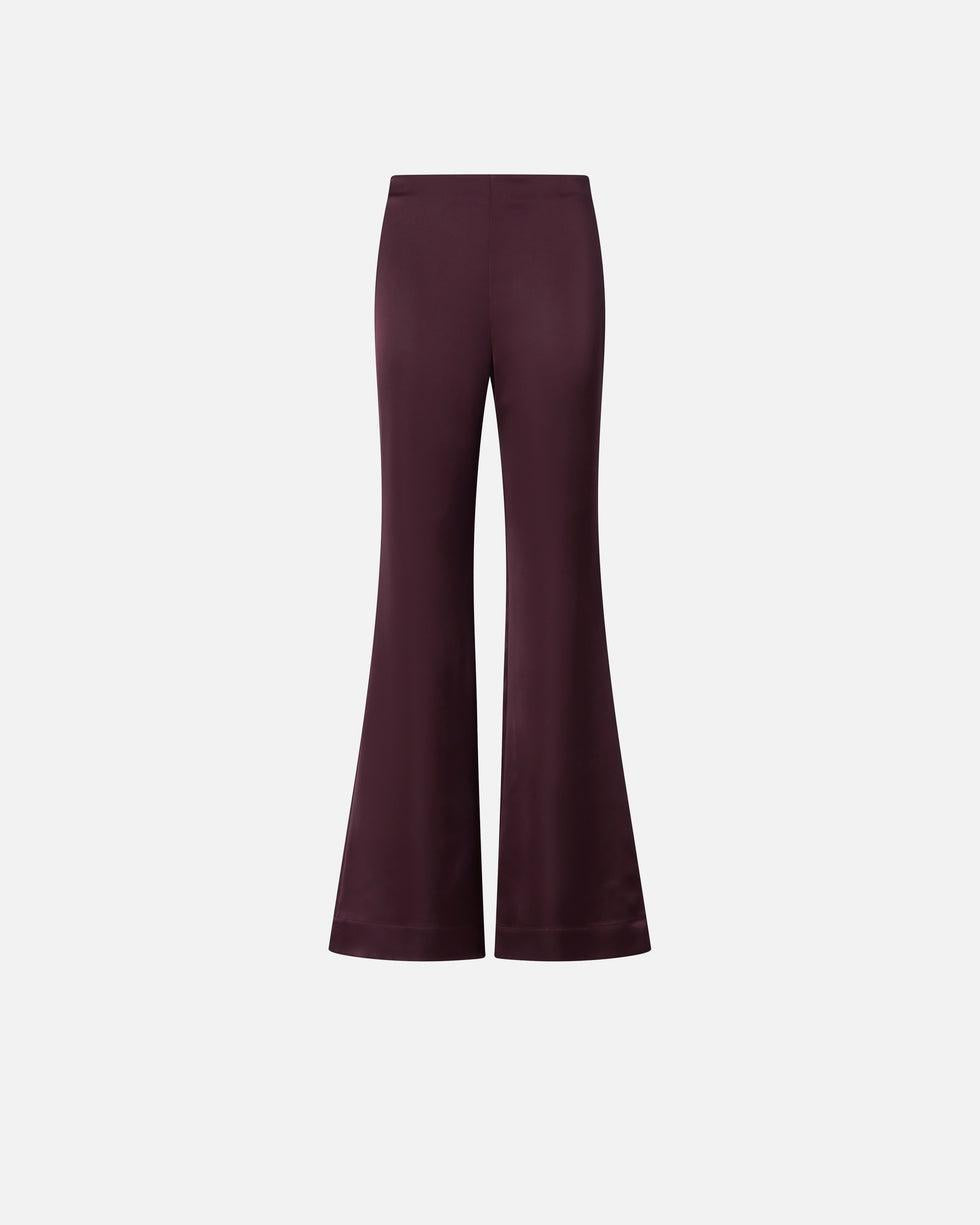 Pantaloni svasati in satin<BR/> 106434A361 R57 PINKO 