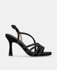 SANDALO A FASCE INCROCIATE CON STRASS