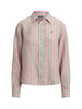 Camicia donna di lino a righe