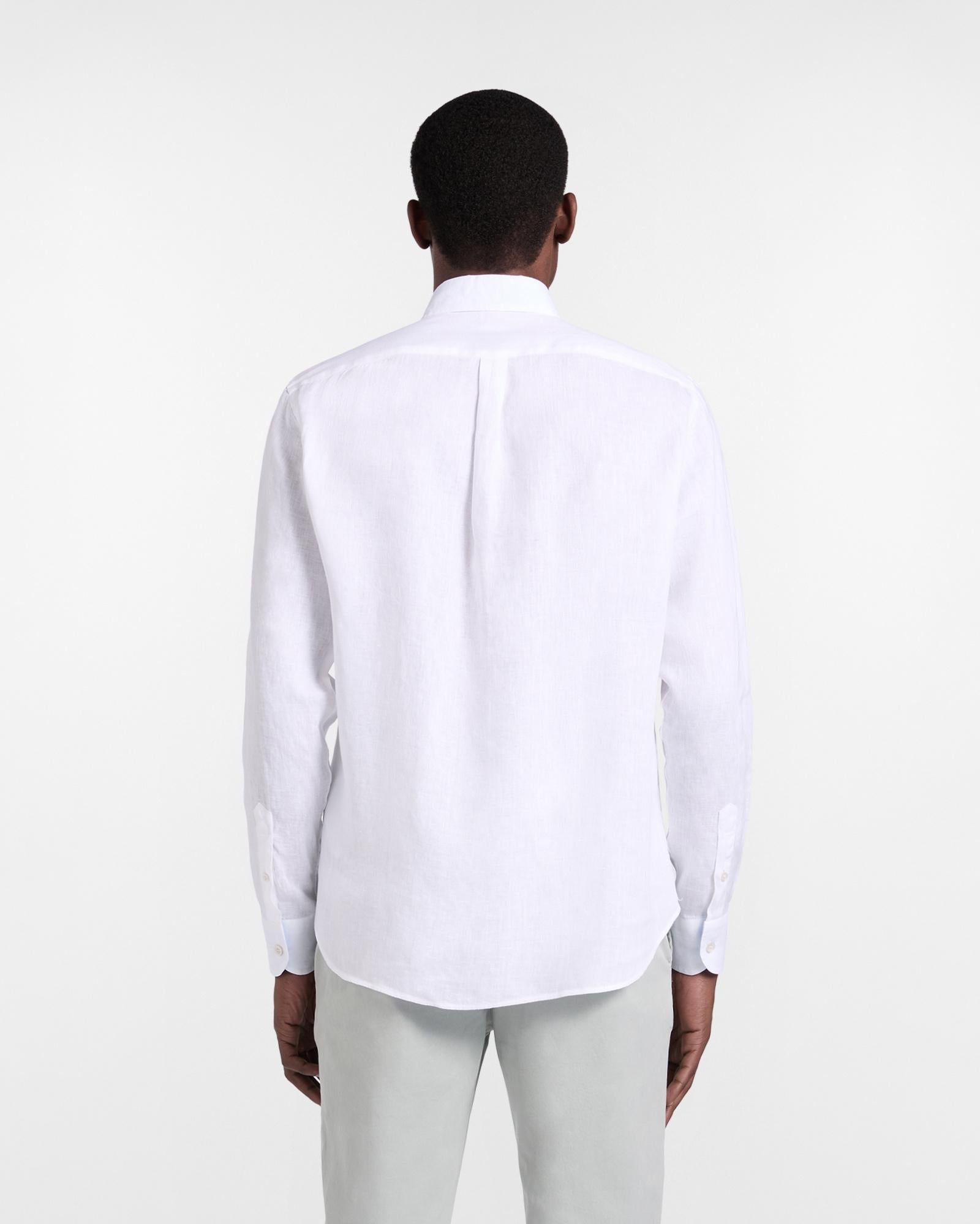 Camicia in puro lino regular fit<BR/> CRQ014010883B 100 HARMONT & BLAINE 