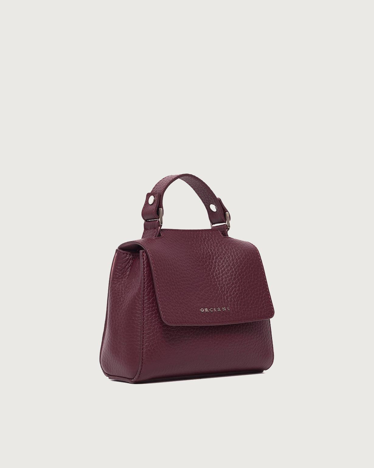 Borsa Sveva Soft Mini a mano in pelle con tracolla B02019SOF CHIANTI ORCIANI 