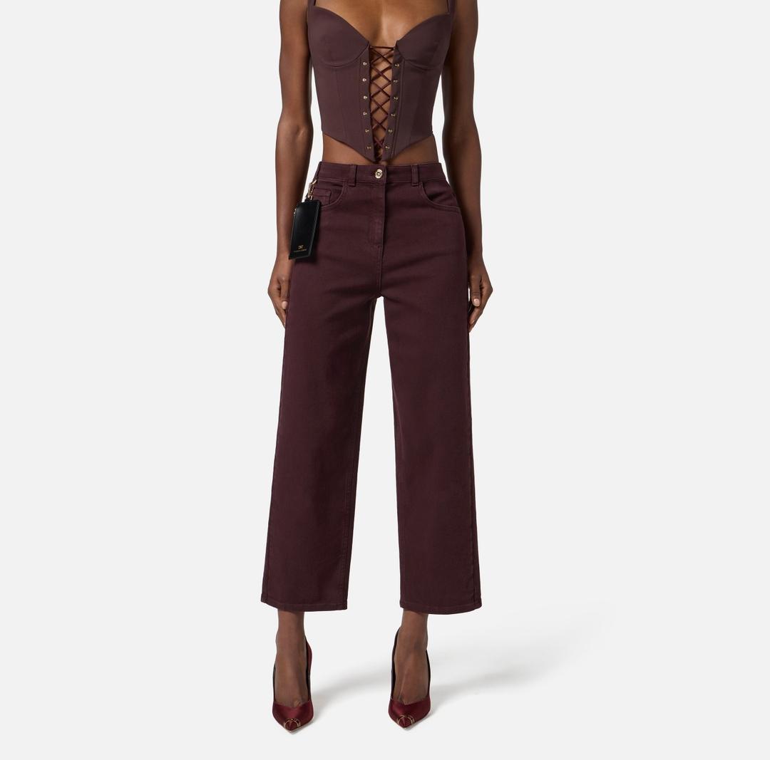 Jeans in drill di cotone PJ04D56E2 EA4 ELISABETTA FRANCHI 