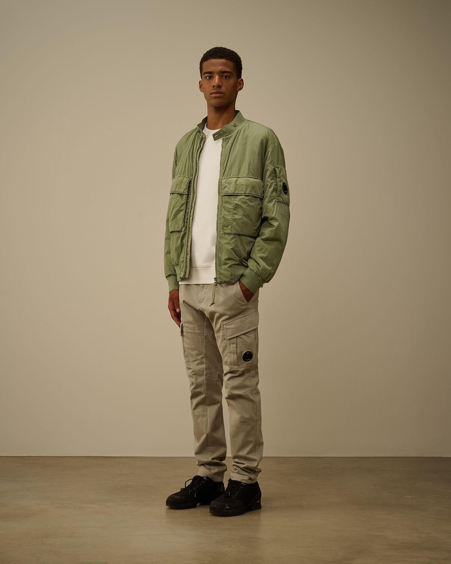 Diagonal Raised Fleece Crewneck Lens Sweatshirt<BR/> CMSS713A 103 C.P. COMPANY 