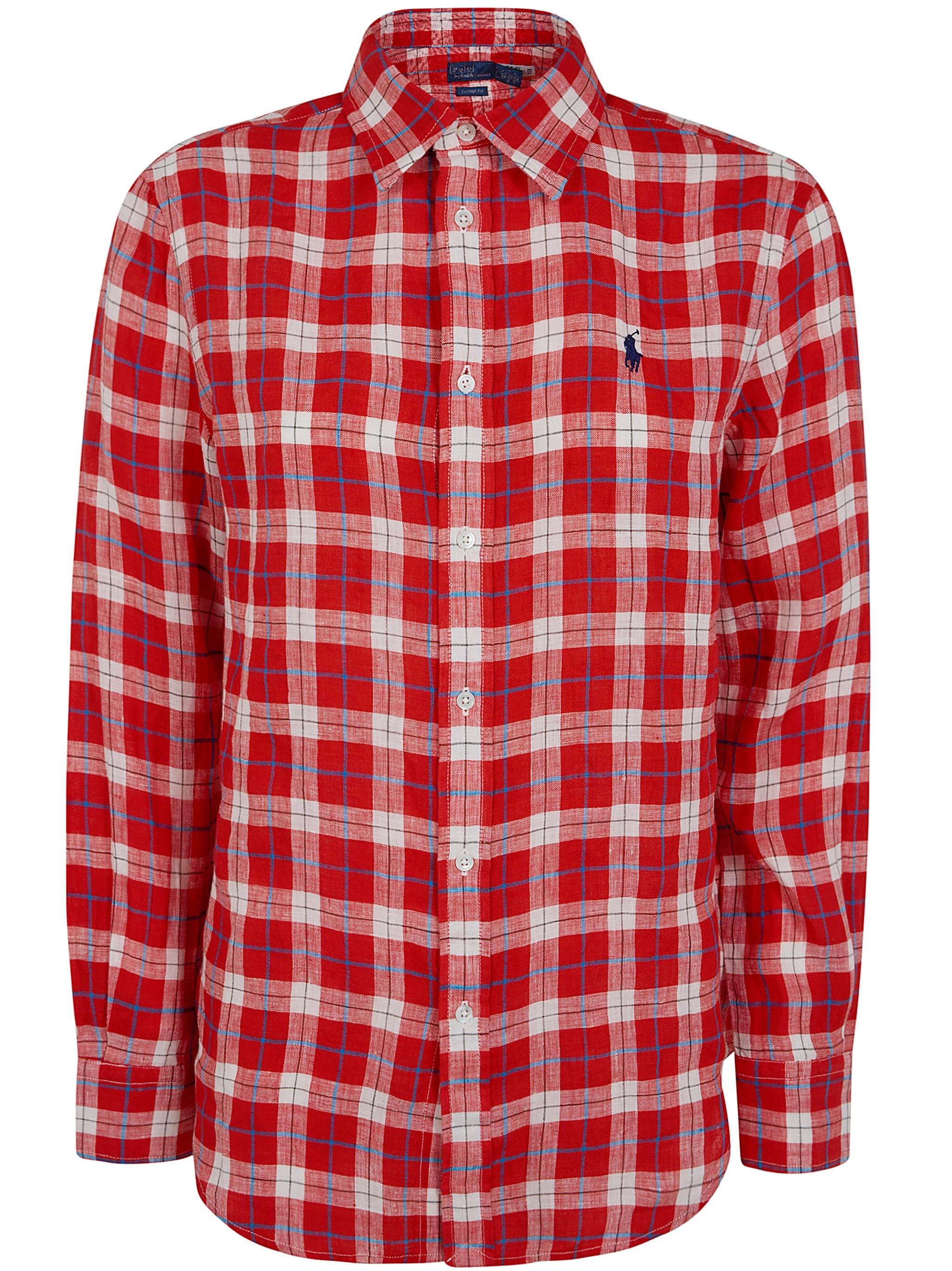 Classic Long Sleeves Button Front Shirt<BR/> 211970733 500 RALPH LAUREN 