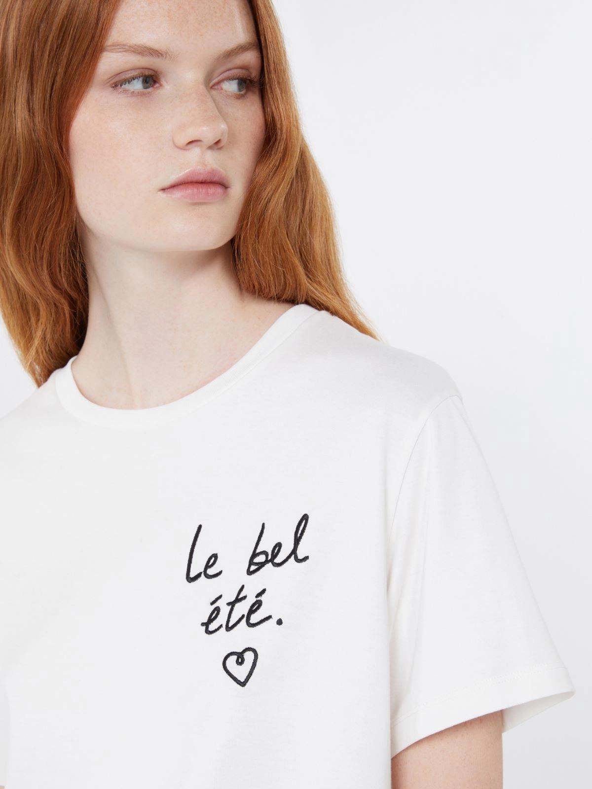 T-shirt in jersey con grafica - BIANCO<BR/> WKDBORA 001 WEEKEND 