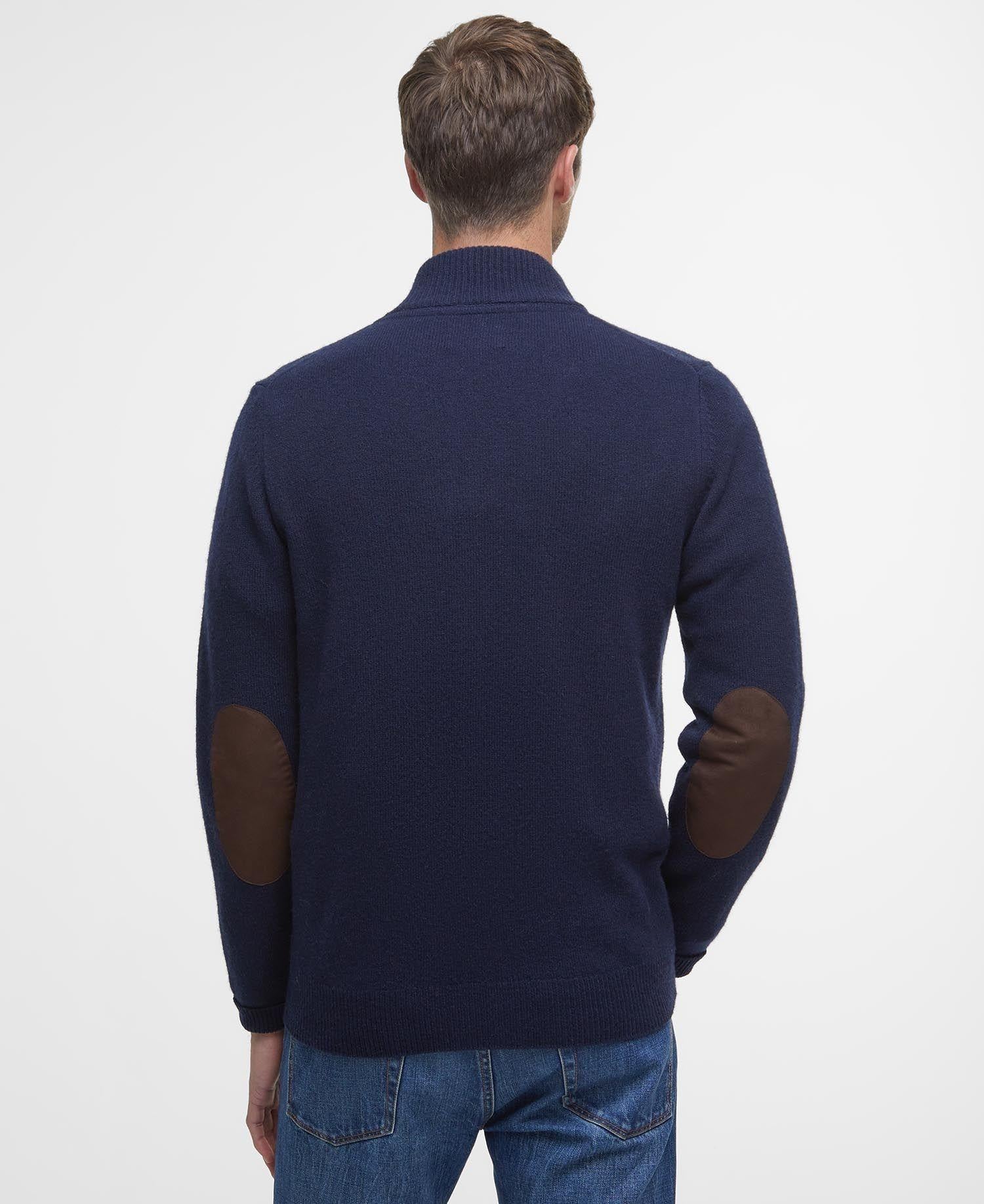 Men's double-closure wool cardigan