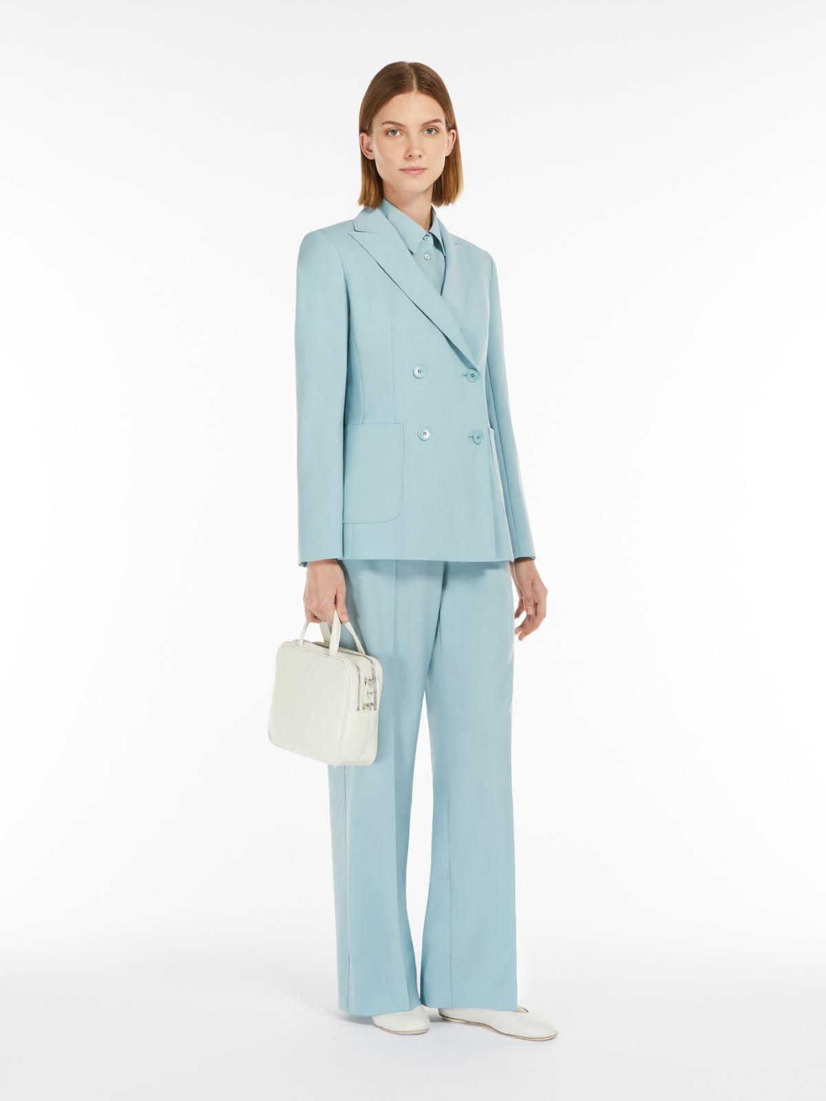 Pantalone donna a palazzo in tela di lana VISIVO 006 WEEKEND 