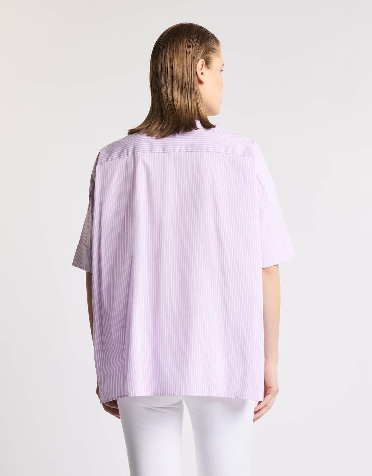 Camicia Comfort Fit in Popeline Stretch<BR/> NCWA552552SZCM L011 FAY 