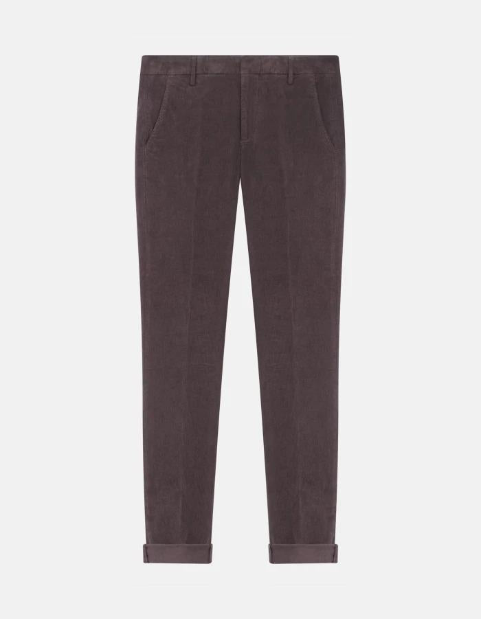 Pantaloni Gaubert slim in velluto a coste<BR/> UP235VS0028PT0 737 DONDUP 