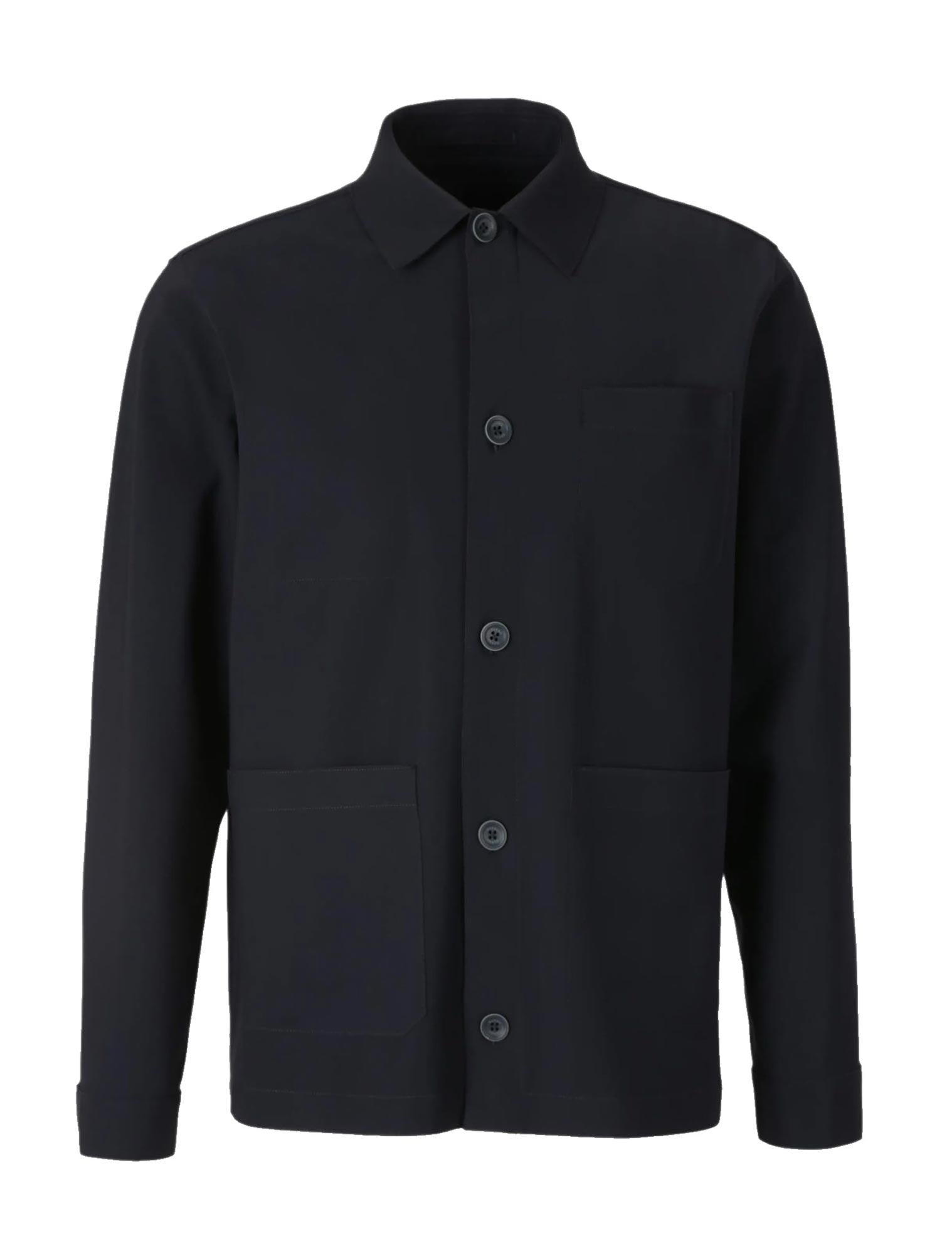 Overshirt con bottoni<BR/> GI000472U12359S 9200 HERNO 