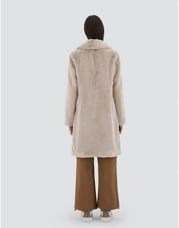 Cappotto in morbida pelliccia ecologica GC000491D12422 1985 HERNO 