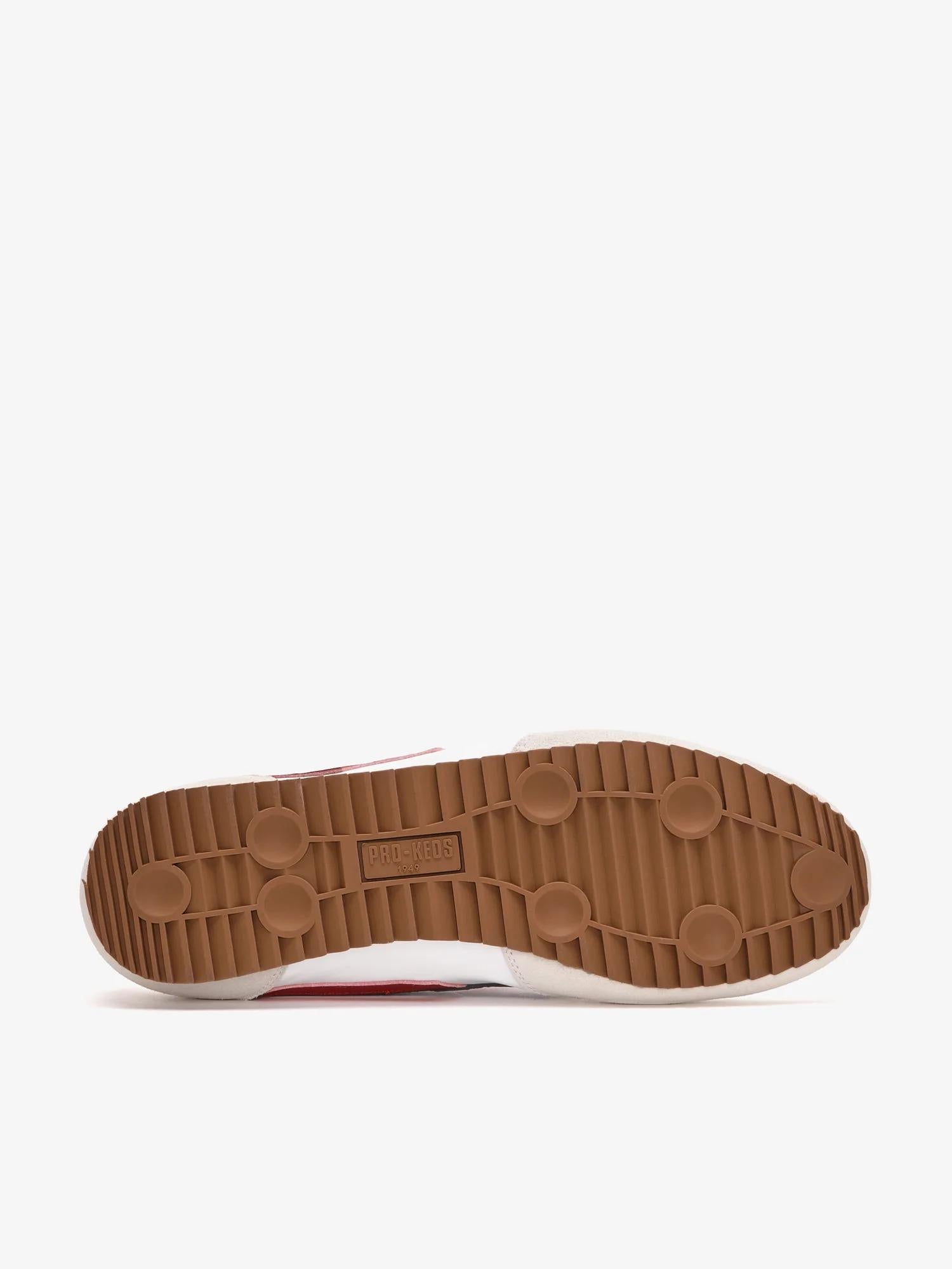 Racer 77 in nylon bianco e rosso/blu<BR/><BR/> R7226SLM WH00002 PRO-KEDS 