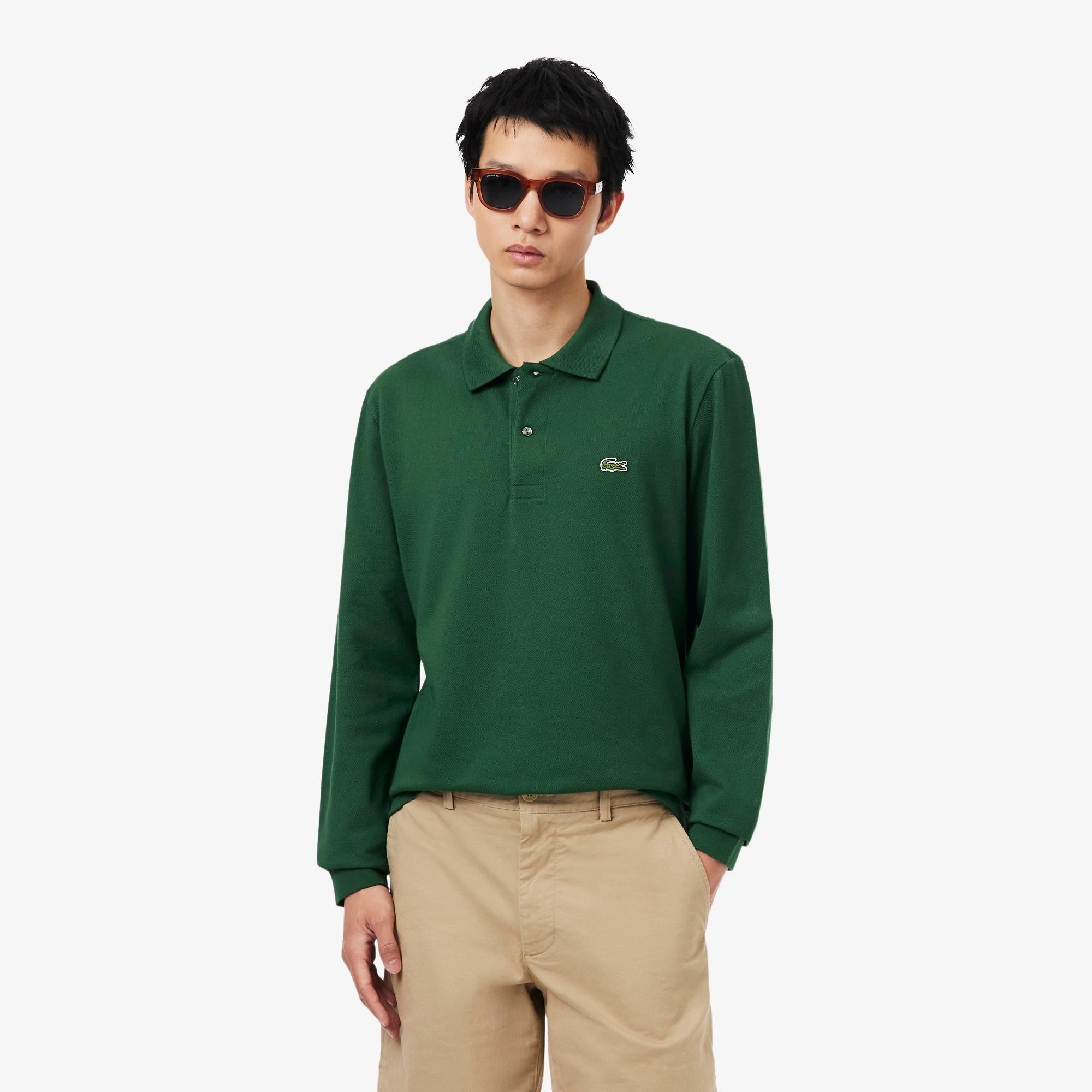 Polo in cotone a maniche lunghe L1312 132 LACOSTE 