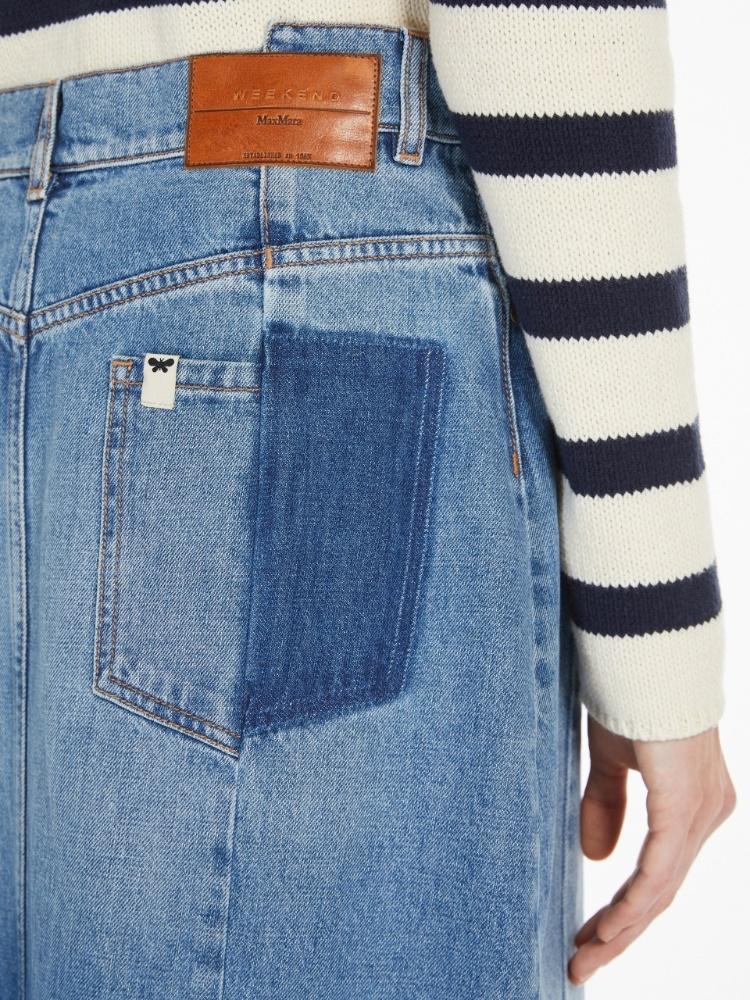 Gonna donna lunga in denim di cotone GESSO 006 WEEKEND 