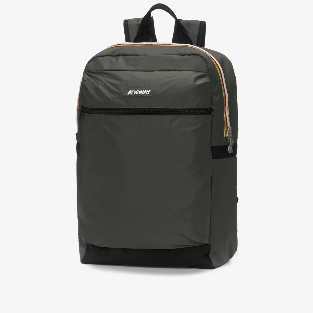 LAON<BR/>Zaino da Città Unisex Verde Scuro con Scomparto per Laptop K2116RW WMR K-WAY 