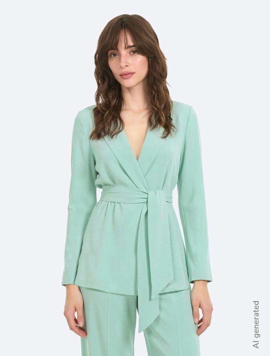 BLAZER IN MISTO SETA<BR/> IBLATTUALE 003 IBLUES 