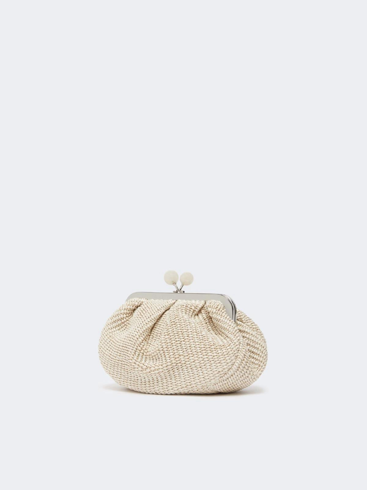 Pasticcino Bag small effetto rafia - TORTORA<BR/> WKAPALMAS 050 WEEKEND 