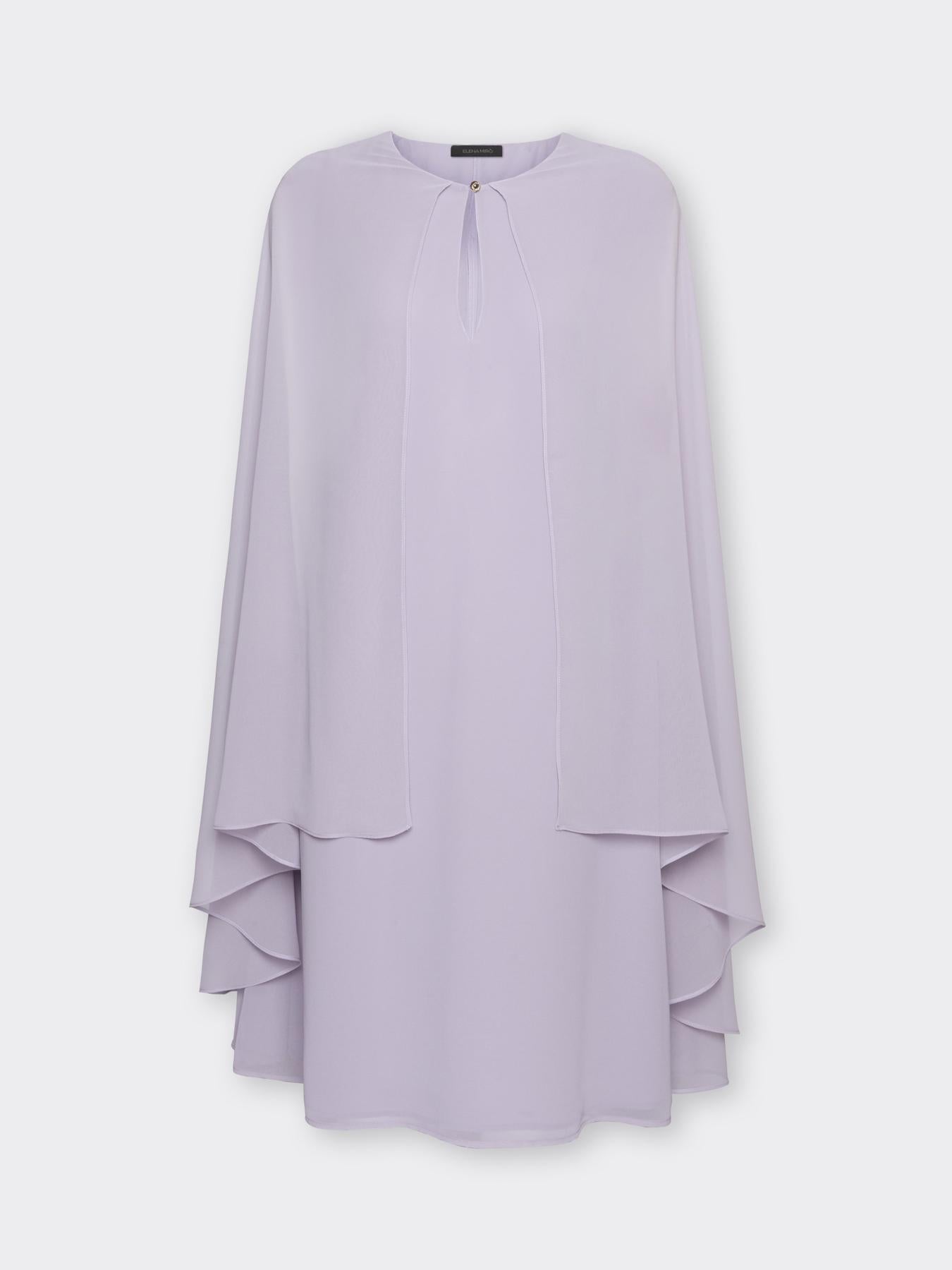 Abito layered in georgette<BR/> 7071P000280N B9 ELENA MIRO 