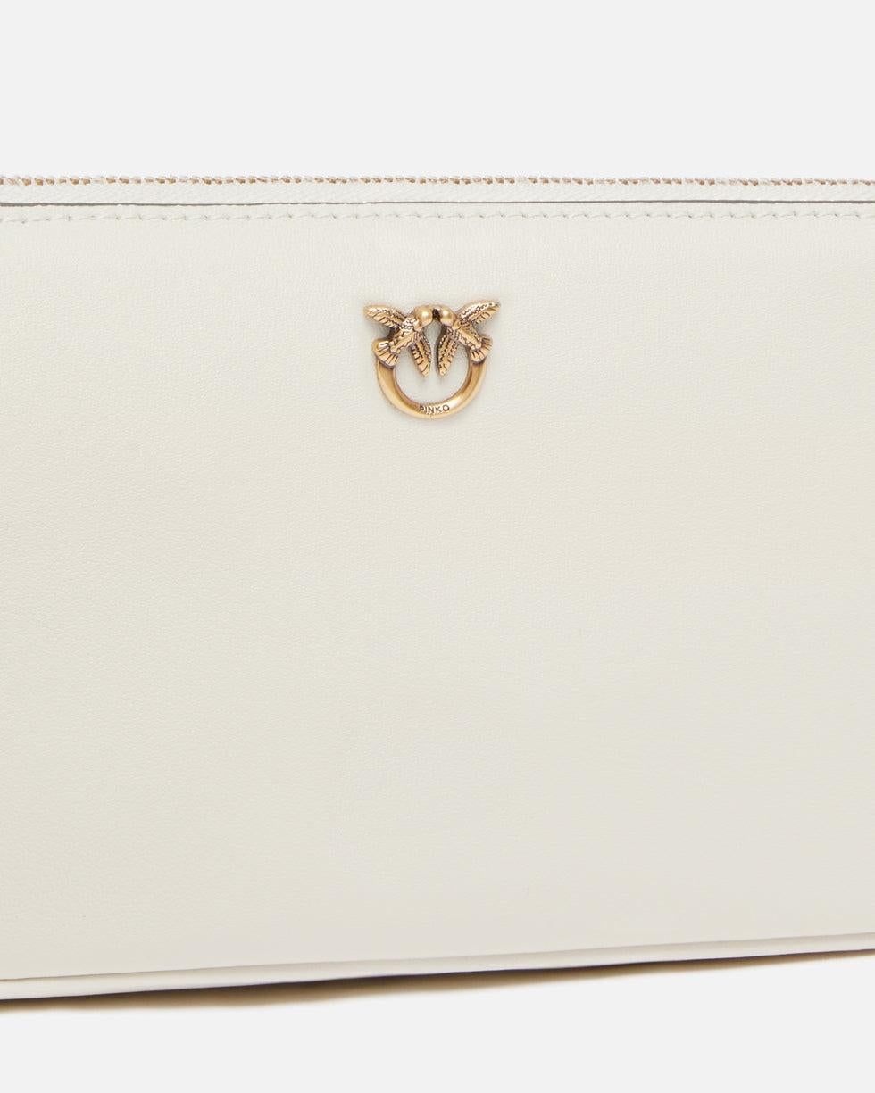 Borsa a tracolla Mini Half Moon in pelle<BR/> 105069A0QO Z14Q PINKO 