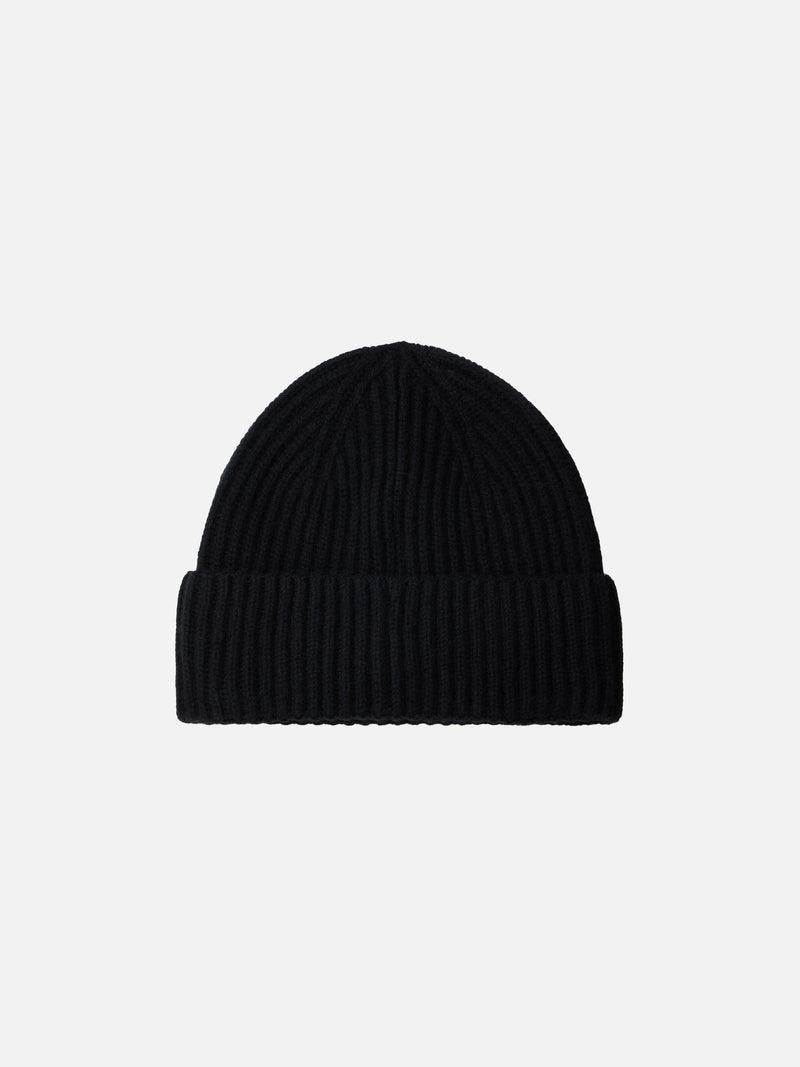 Cappello donna in misto lana a coste