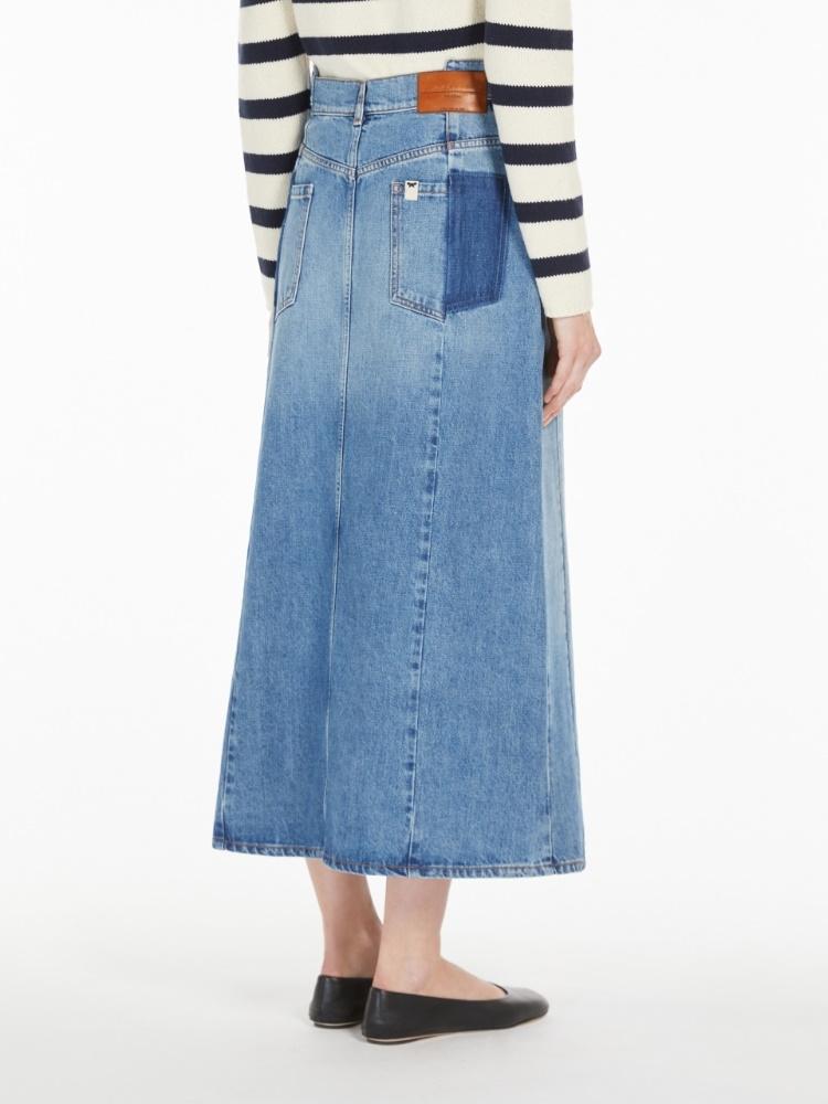 Gonna donna lunga in denim di cotone GESSO 006 WEEKEND 